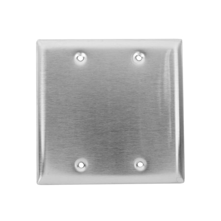 Lowell Wall Plate 2g SS, PK10 S2